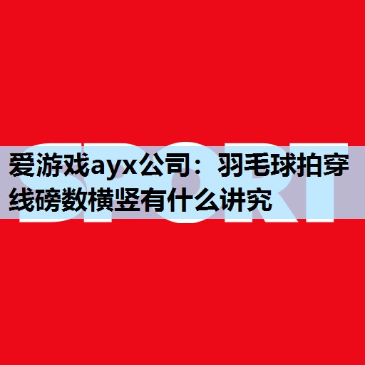 爱游戏ayx公司：羽毛球拍穿线磅数横竖有什么讲究