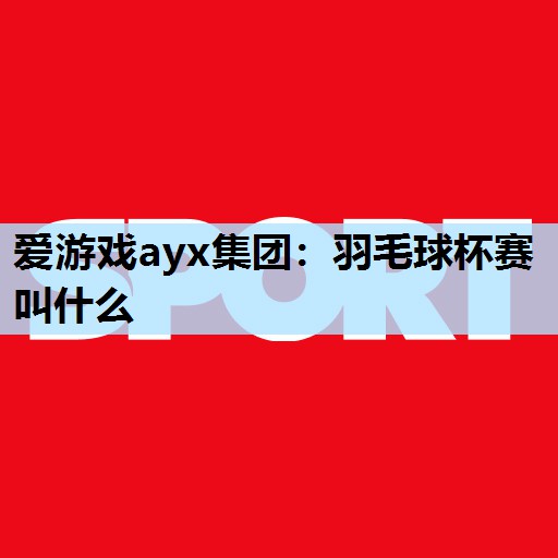 羽毛球杯赛叫什么 羽毛球杯赛叫什么